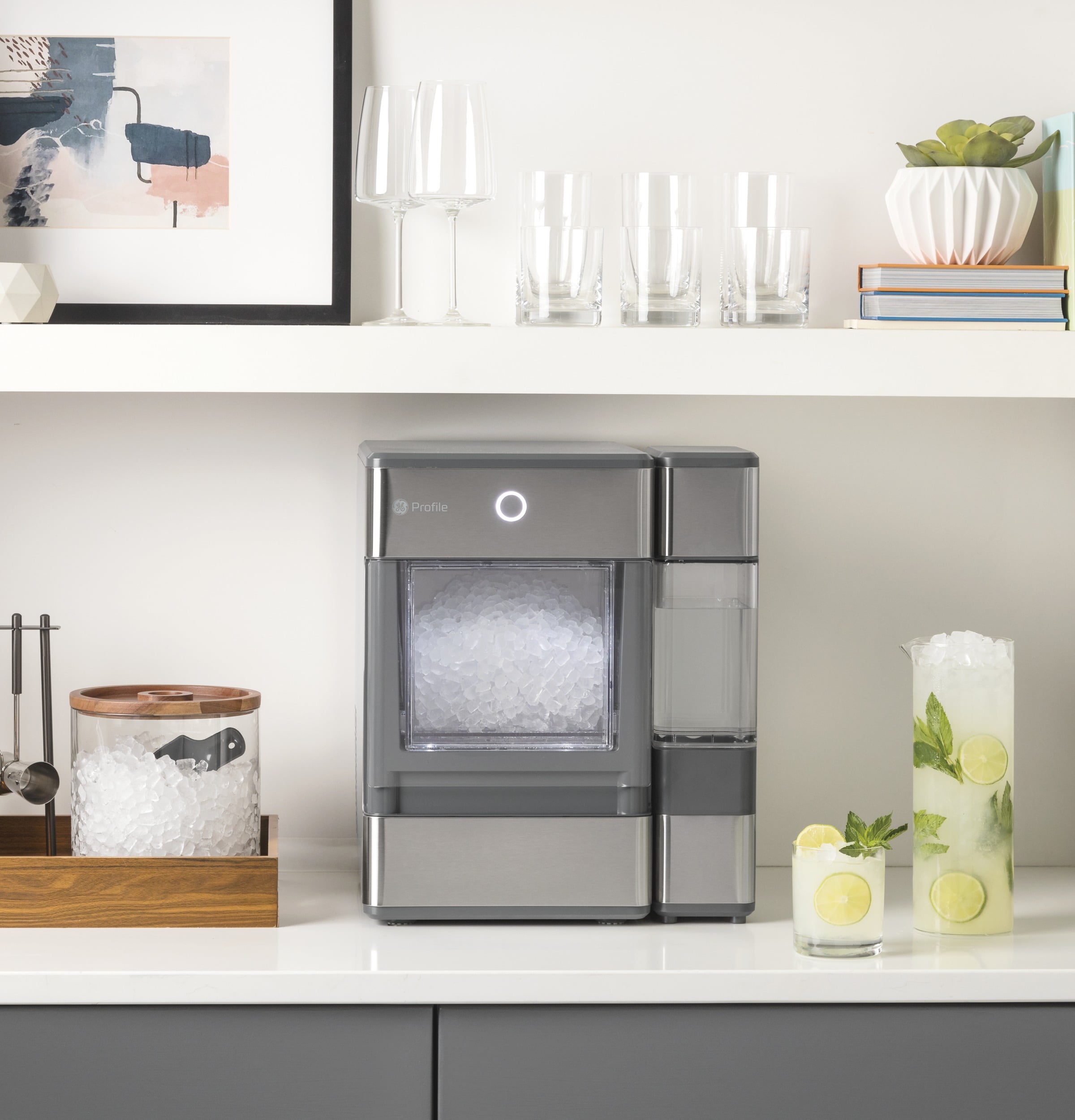 GE Profile™ Opal™ Nugget Ice Maker with Side Tank, Countertop Icemaker, Stainless Steel - Image 2