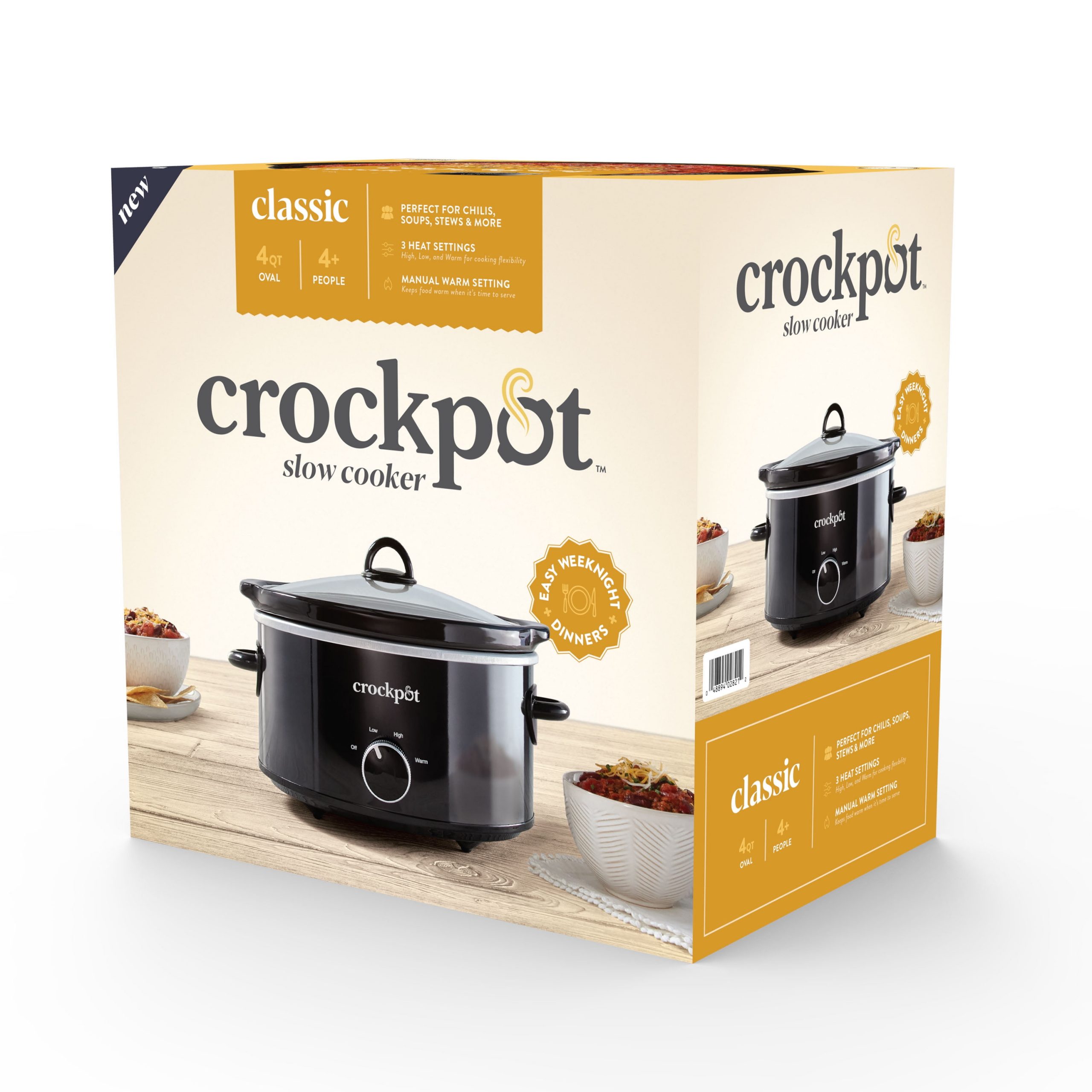 Crockpot™ 4-Quart Classic Slow Cooker, Black - Image 2