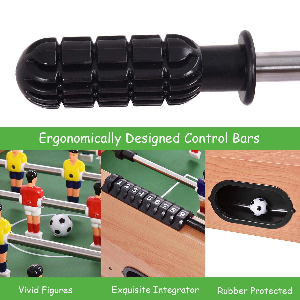 Costway 48'' Foosball Table Competition Game Soccer Arcade Sized Football Sports Indoor - Image 3