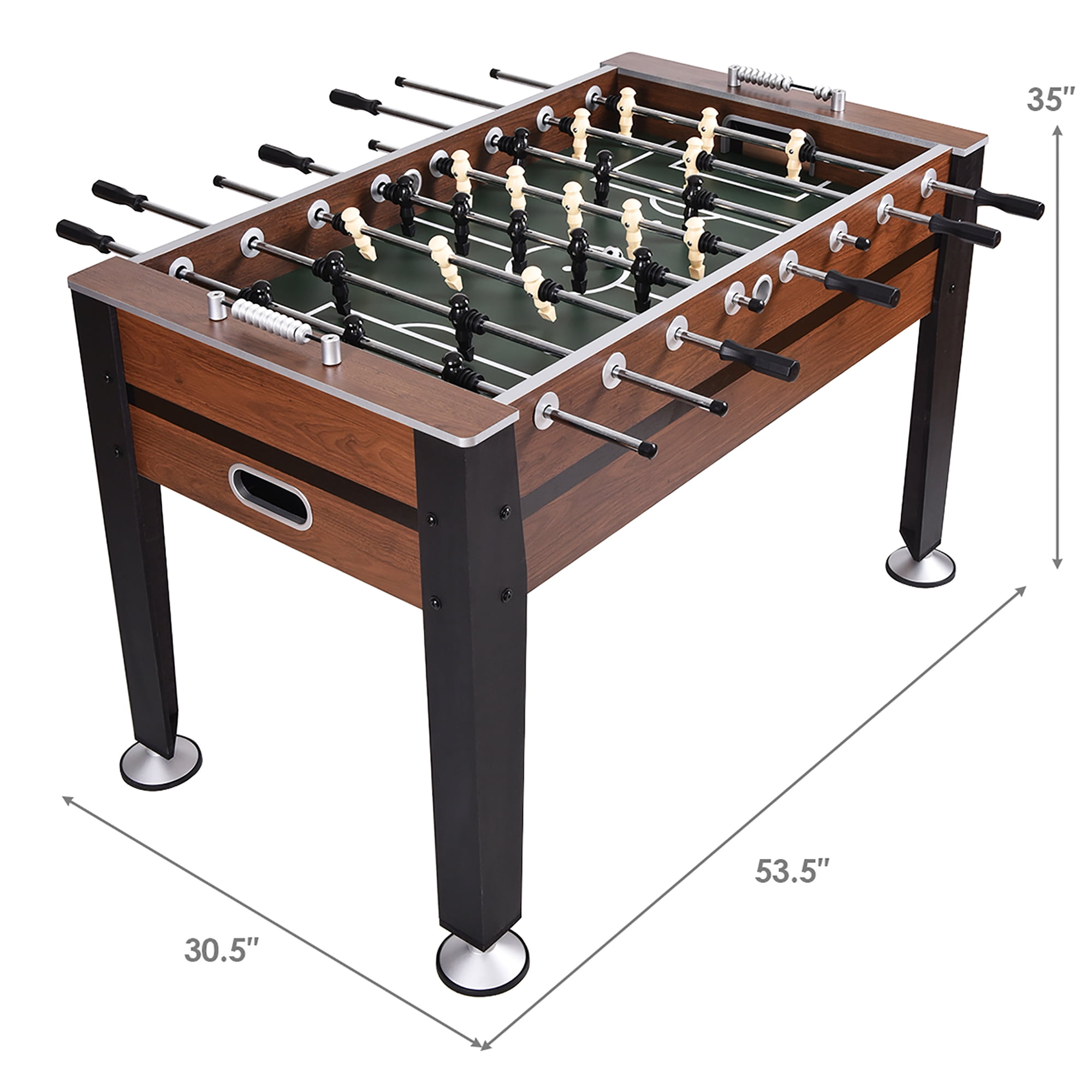 Costway 54'' Foosball Soccer Table Competition Sized Football Arcade Indoor Game Room - Image 5