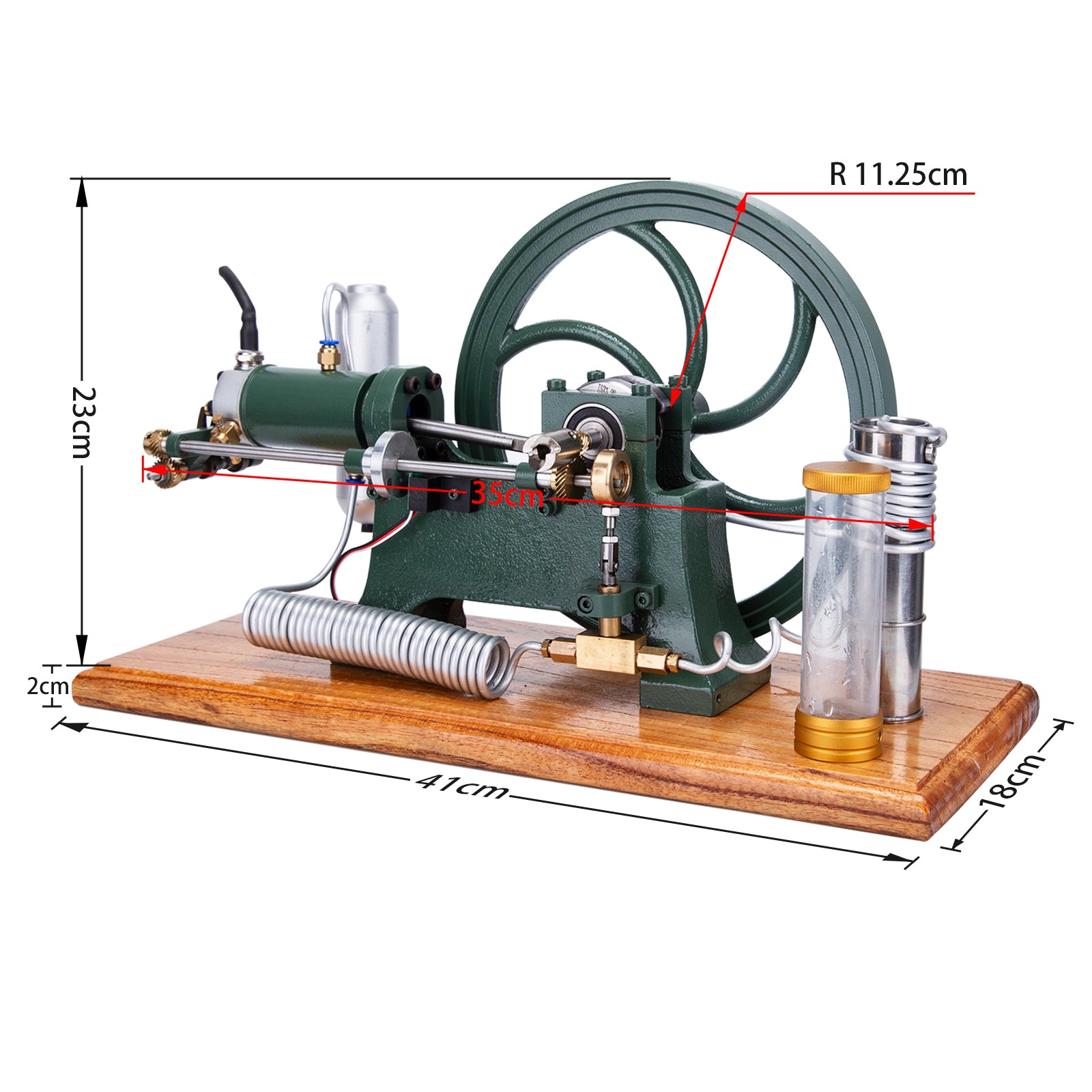 RETROL Vintage Horizontal Mill Engine Stationary Engine Model 4 Stroke Gasoline ICE - Image 13