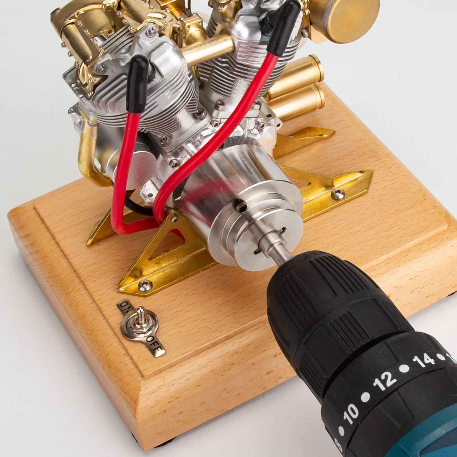 RETROL R29 4.2CC Miniature V-Twin Engine Motor OHV for Mini Chopper Bike Motorcycle - Image 4
