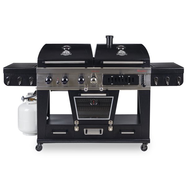 Pit Boss Memphis Ultimate 4-in-1 Gas & Charcoal Combo Grill with Smoker (Clearance Sale Last 120pcs) - Image 4