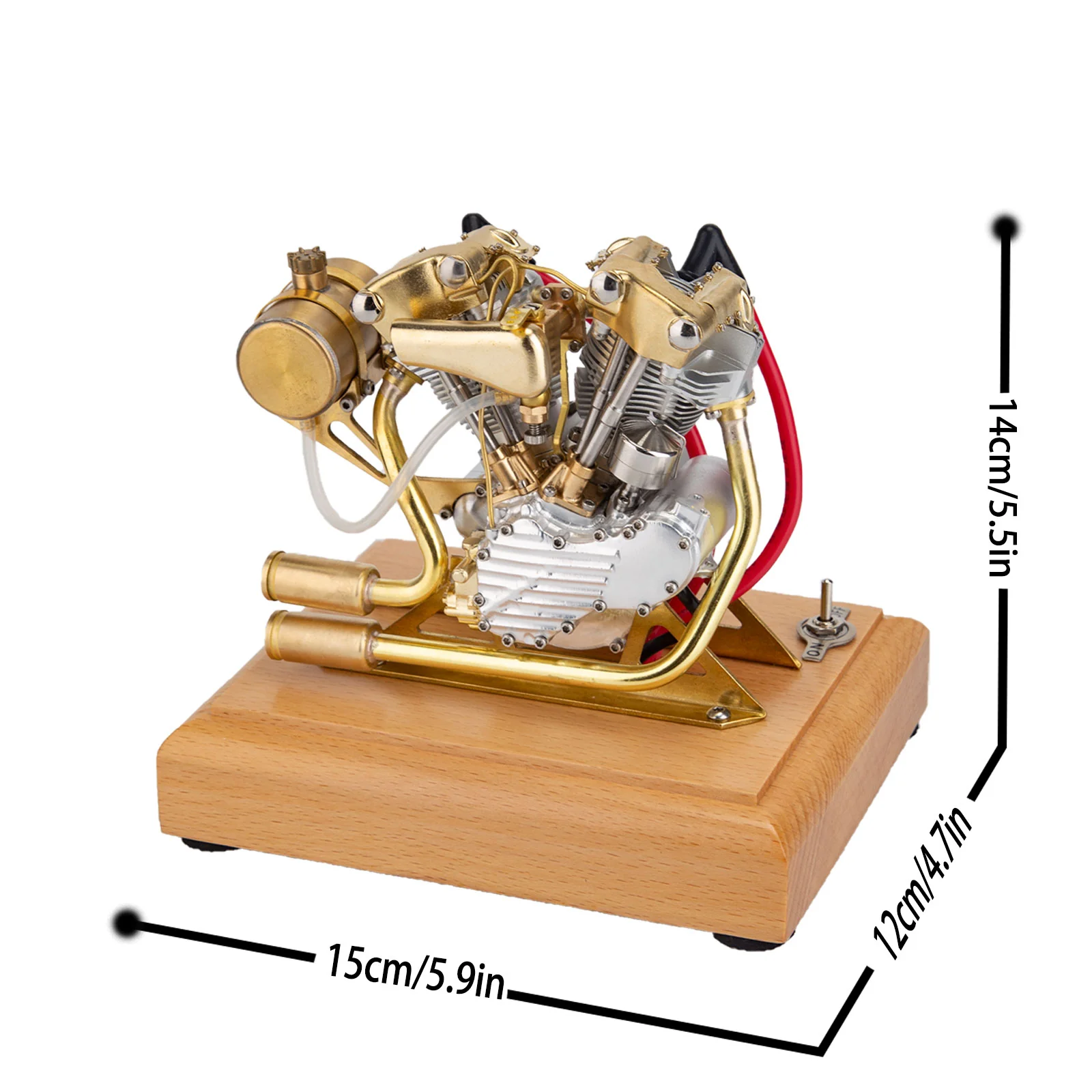 RETROL R29 4.2CC Miniature V-Twin Engine Motor OHV for Mini Chopper Bike Motorcycle - Image 7