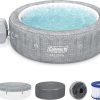 Large round inflatable hot tub (seats 5–7 people)