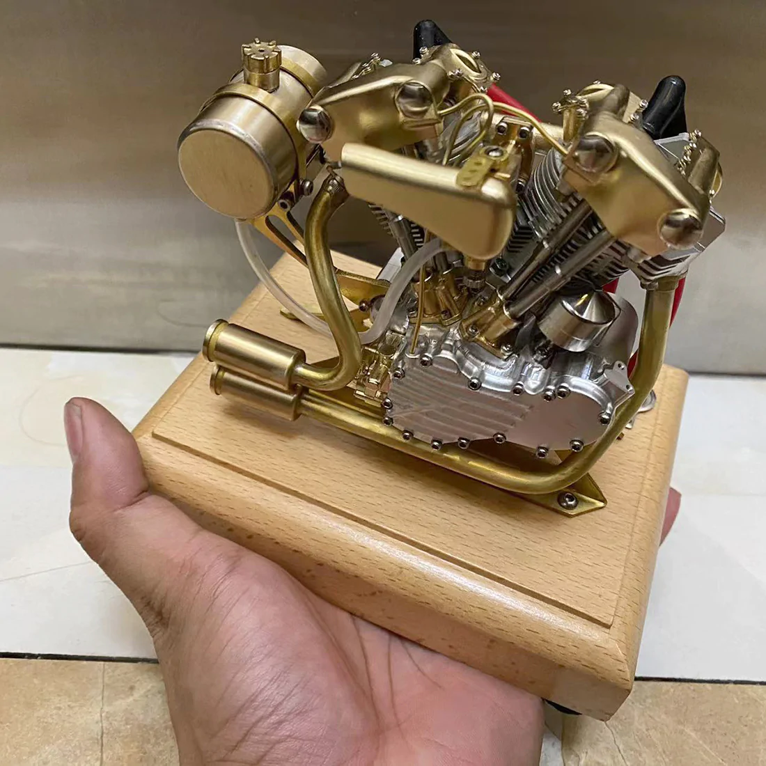 RETROL R29 4.2CC Miniature V-Twin Engine Motor OHV for Mini Chopper Bike Motorcycle - Image 9