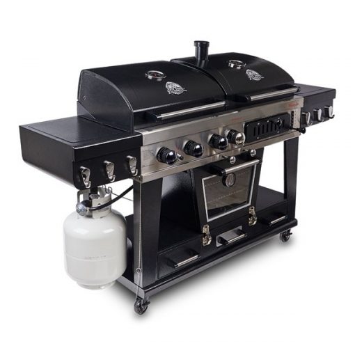 Pit Boss Memphis Ultimate 4-in-1 Gas & Charcoal Combo Grill with Smoker (Clearance Sale Last 120pcs) - Image 2