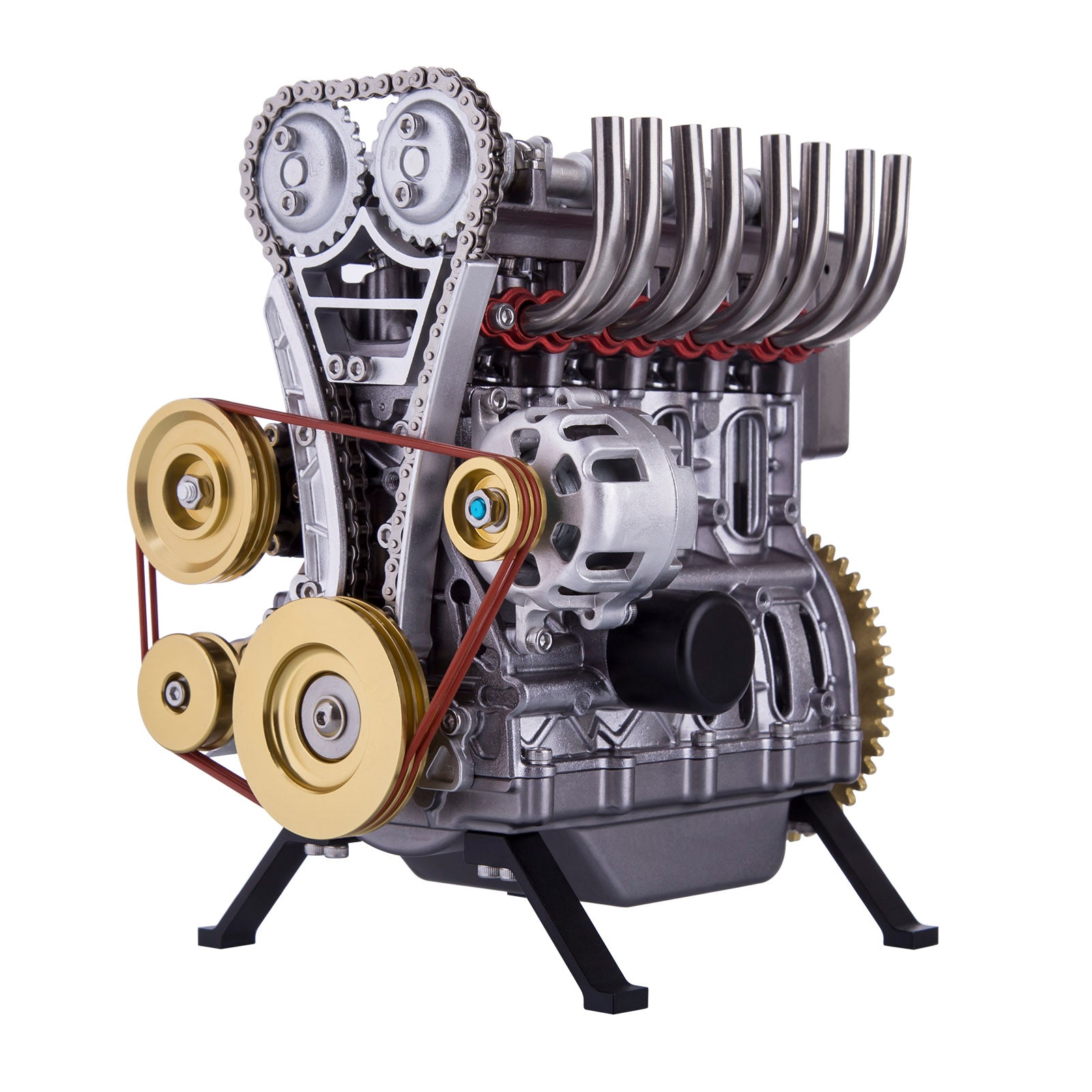 Teching Engine Assembly Kit Full Metal 4 Cylinder Car Engine Building Kit Gift STEM Education Collection - Image 2