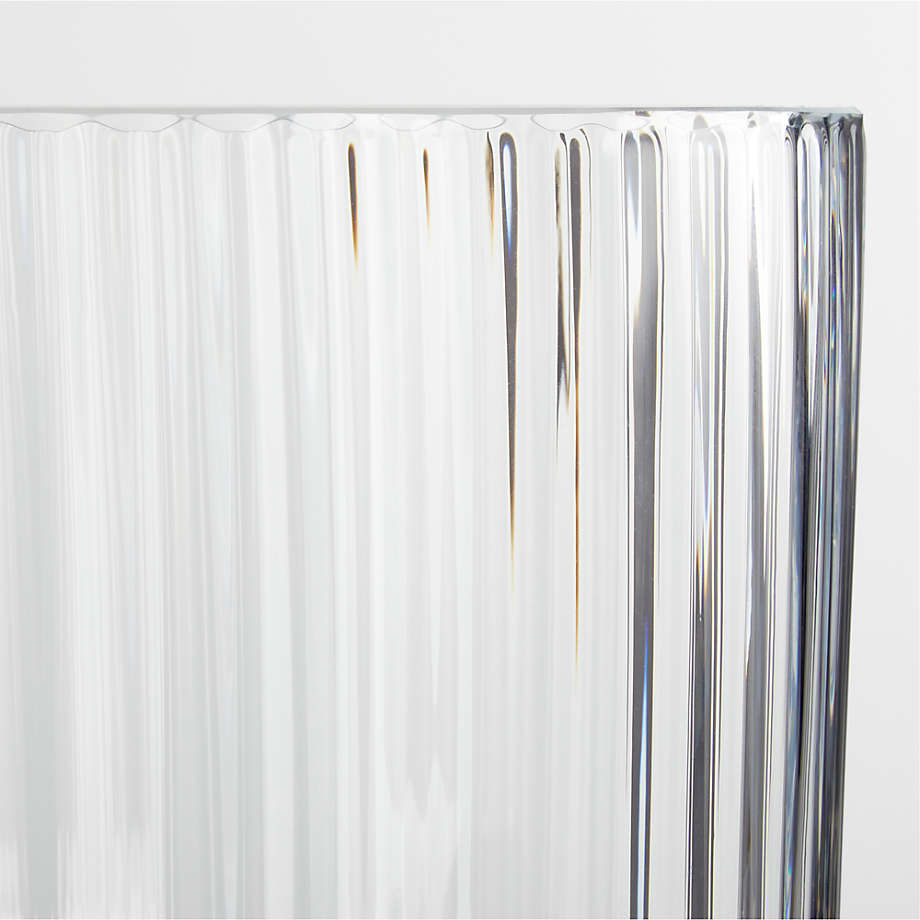 Fluted Glass Hurricane Candle Holder - Image 3