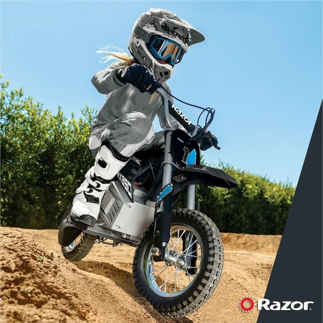Razor Dirt Rocket MX350 - Black with Decals Included, 24V Electric-Powered Dirt Bike for Kids 13+ - Image 3